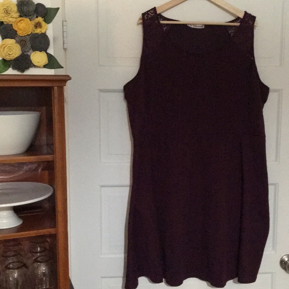 Maurice’s knit dress with lace detail